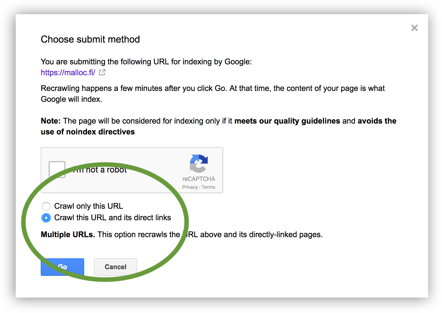 Google Webmasters Indexing Request without limites